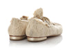 Chanel Beige Lace Flats