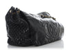 Chanel XL Black Vinyl Rock and Chain Flap