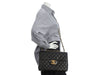 Chanel Vintage Jumbo Black Quilted Lambskin Classic Single Flap