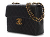 Chanel Vintage Jumbo Black Quilted Lambskin Classic Single Flap