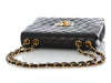Chanel Vintage Jumbo Black Quilted Lambskin Classic Single Flap