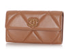 Chanel Brown Quilted Calfskin 19 Flap Wallet