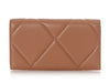 Chanel Brown Quilted Calfskin 19 Flap Wallet