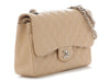Chanel Jumbo Beige Quilted Caviar Classic Double Flap