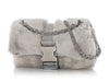 Chanel Gray Lapin Fur Flap