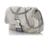 Chanel Gray Lapin Fur Flap