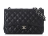 Chanel Jumbo Black Quilted Caviar Classic Double Flap