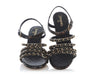 Chanel 17P Black and Gold Fantasy Python Sandals