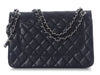 Chanel Jumbo Navy Quilted Caviar Classic Double Flap