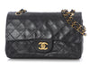 Chanel Vintage Small Black Quilted Lambskin Classic Double Flap