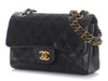 Chanel Vintage Small Black Quilted Lambskin Classic Double Flap