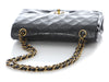 Chanel Vintage Small Black Quilted Lambskin Classic Double Flap
