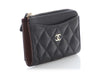 Chanel Black Caviar Zipped Card Holder