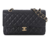 Chanel Medium/Large Black Quilted Caviar Classic Double Flap