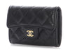 Chanel Black Quilted Caviar Classic Card Holder