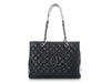 Chanel Black Quilted Caviar Grand Shopping Tote GST