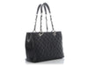 Chanel Black Quilted Caviar Grand Shopping Tote GST