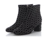 Chanel 15A Black Suede Chain Short Boots