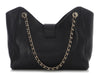 Chanel Small Black Quilted Caviar Shopping Tote