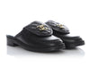 Chanel Black Lambskin Loafer Mules