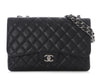 Chanel Jumbo Black Quilted Caviar Classic Single Flap