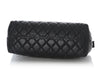 Chanel Large Black Quilted Caviar Cosmetic Pouch