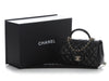 Chanel Mini Black Quilted Lambskin Rectangular Top Handle