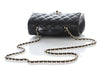 Chanel Mini Black Quilted Lambskin Rectangular Top Handle