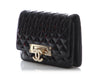 Chanel Black Quilted Patent Golden Class Wallet on Chain WOC