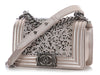 Chanel Small Pink Strass Crystal Boy Bag