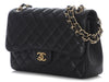 Chanel Jumbo Black Quilted Caviar Classic Double Flap