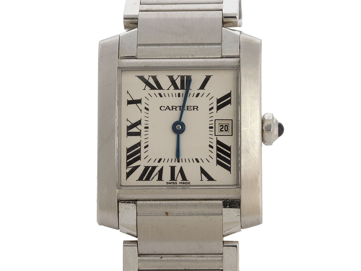 Cartier Medium Stainless Steel Tank Française Watch