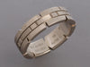 Cartier 18K White Gold Tank Française Ring