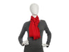 Cartier Vintage Red Wool and Silk Scarf