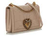 Dolce & Gabbana Beige Devotion Flap Bag