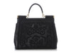 Dolce & Gabbana Medium Black Laser Cut Miss Sicily Bag