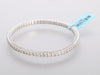 14K White Gold 3.84-Carat Diamond Stretch Bangle