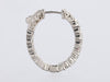 14K White Gold 2.04-Carat Diamond Inside-Out Hoops