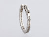 14K White Gold 2.04-Carat Diamond Inside-Out Hoops