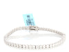 14K White Gold 4.93-Carat Diamond Tennis Bracelet