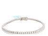 14K White Gold 2.91-Carat Diamond Tennis Bracelet