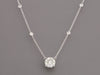 14K White Gold 0.84-Carat Diamond Pendant Necklace