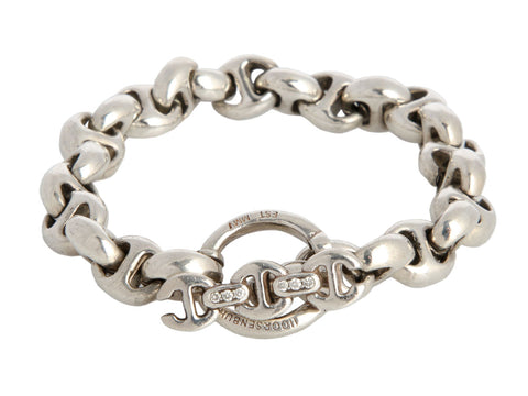 Hoorsenbuhs Sterling Silver Diamond Open-Link Bracelet