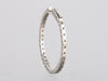 14K White Gold 3.0-Carat Diamond Inside Out Hoops