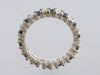 18K White Gold 1.68-Carat Diamond and Sapphire Eternity Band