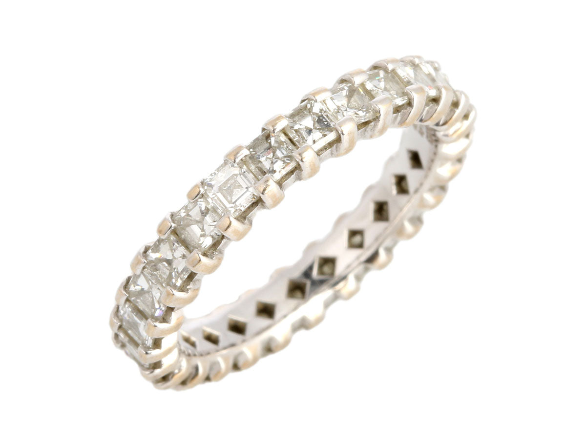 18K White Gold 1.47-Carat Diamond Eternity Band