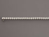 14K White Gold 4.09-Carat Bezel Diamond Tennis Bracelet