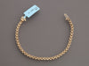 14K Yellow Gold 4.09-Carat Diamond Bezel Tennis Bracelet