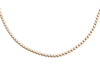 14K Yellow Gold 4.09-Carat Diamond Bezel Tennis Bracelet