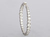 14K White Gold 5.46-Carat Diamond Inside-Out Hoops